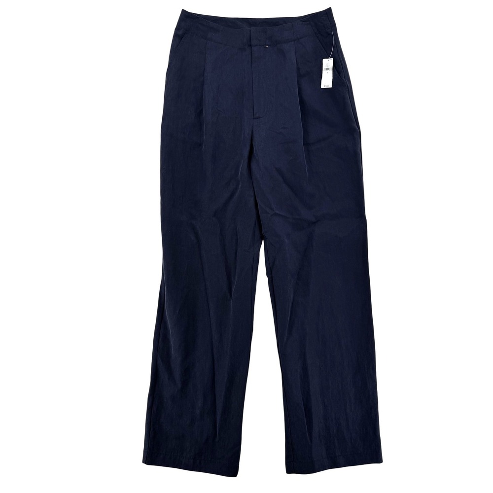 GAP Pants Womens 6 Navy Blue Wide Leg Tencel Lyocell Blend Workwear Career NWT